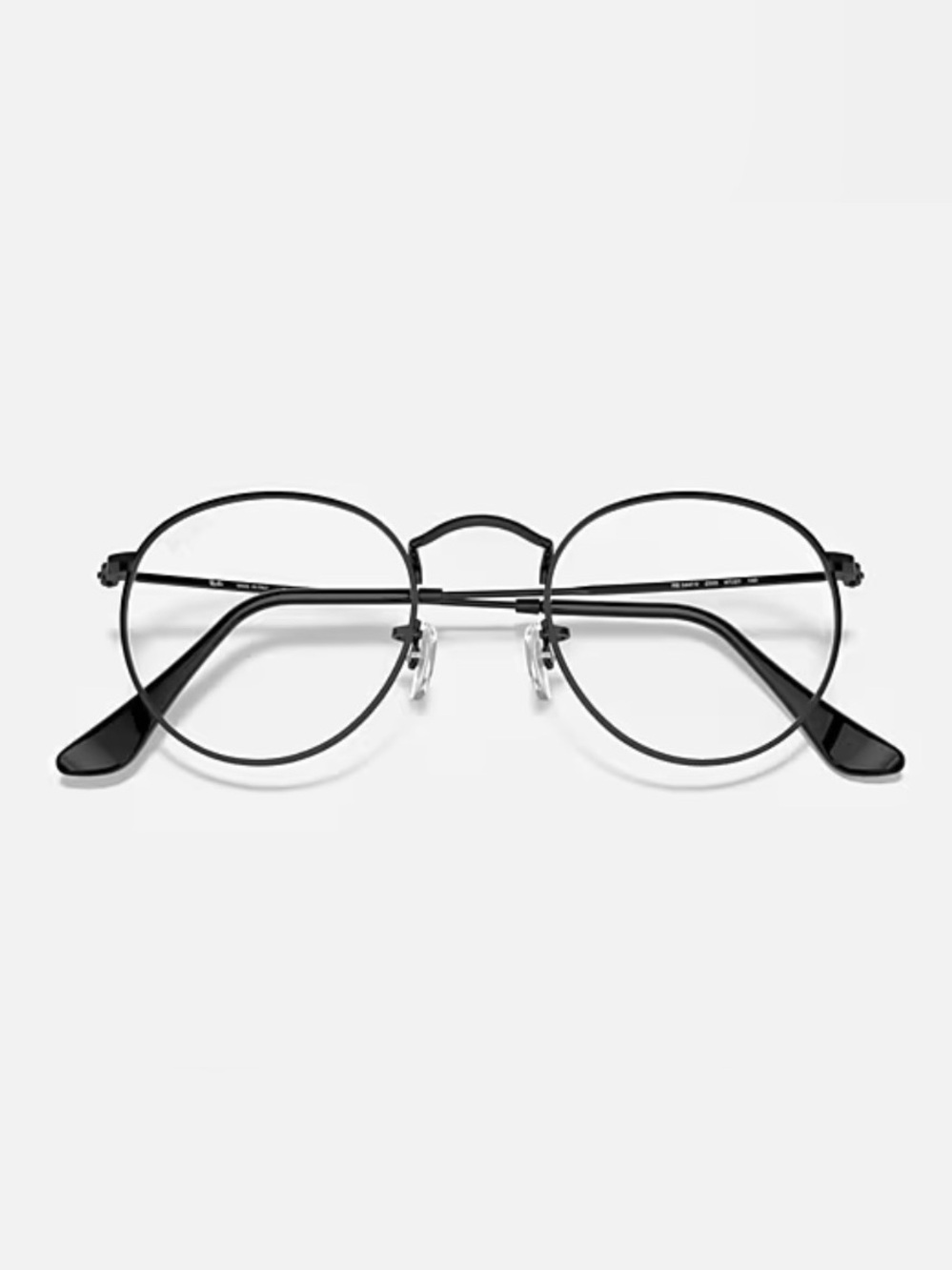 Ray Ban RB3447V Black Metal Round Reading Glasses - Unisex. New.